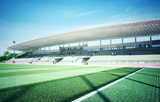 Đại học Hùng Vương - Hạng mục: Sân vận động